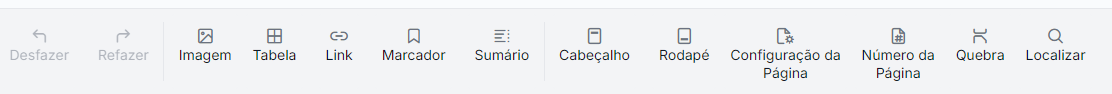 Funcionalidades de edição